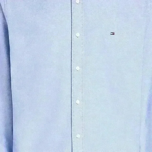 Tommy Hilfiger blue Men’s Heritage  Oxford Shirt Custom Fit Size L. - Picture 4 of 8
